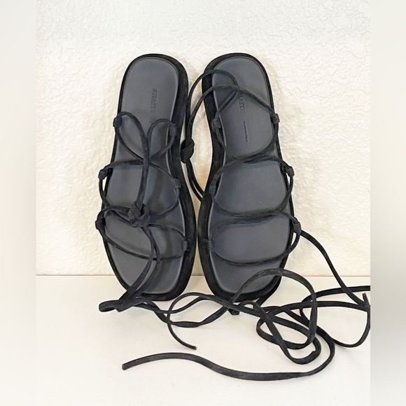KHAITE Black Strappy Sandals - Picture 6 of 13